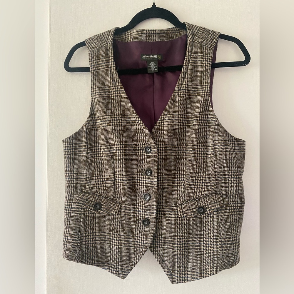 Classic Plaid Women's Vest